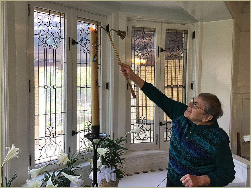 Cleveland Carmel Bernadette Lighting Paschal Candle