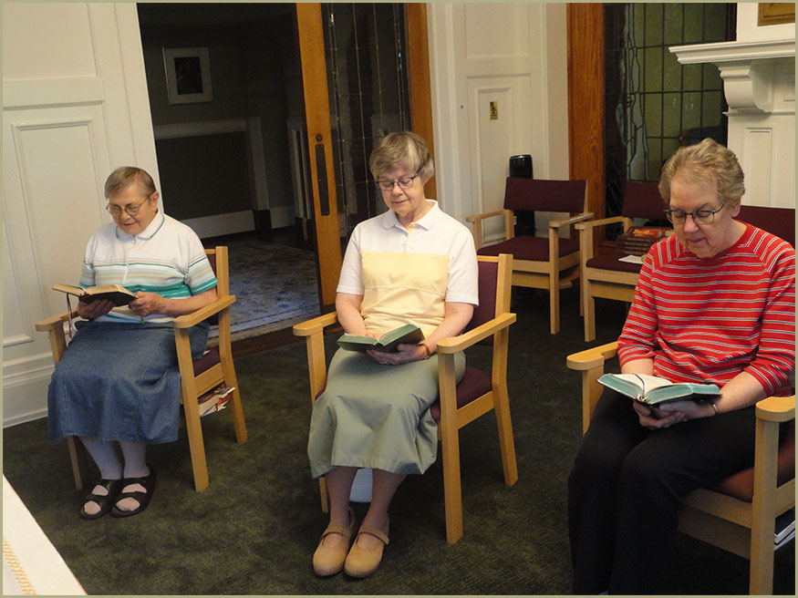 Cleveland Carmel Sisters Bernie, Barb, Donna at Vespers